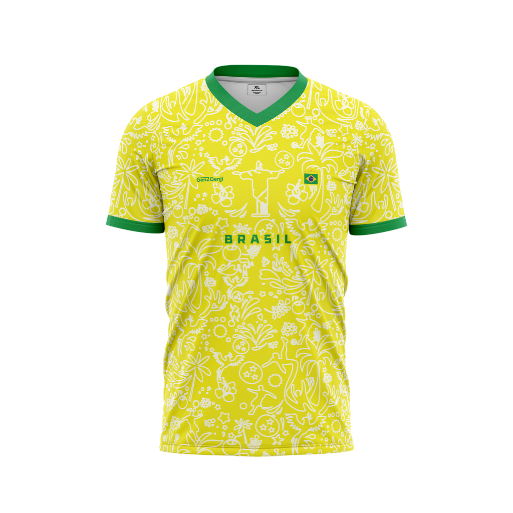 Brazil Christ Redeemer Football /Soccer  Jersey 2026