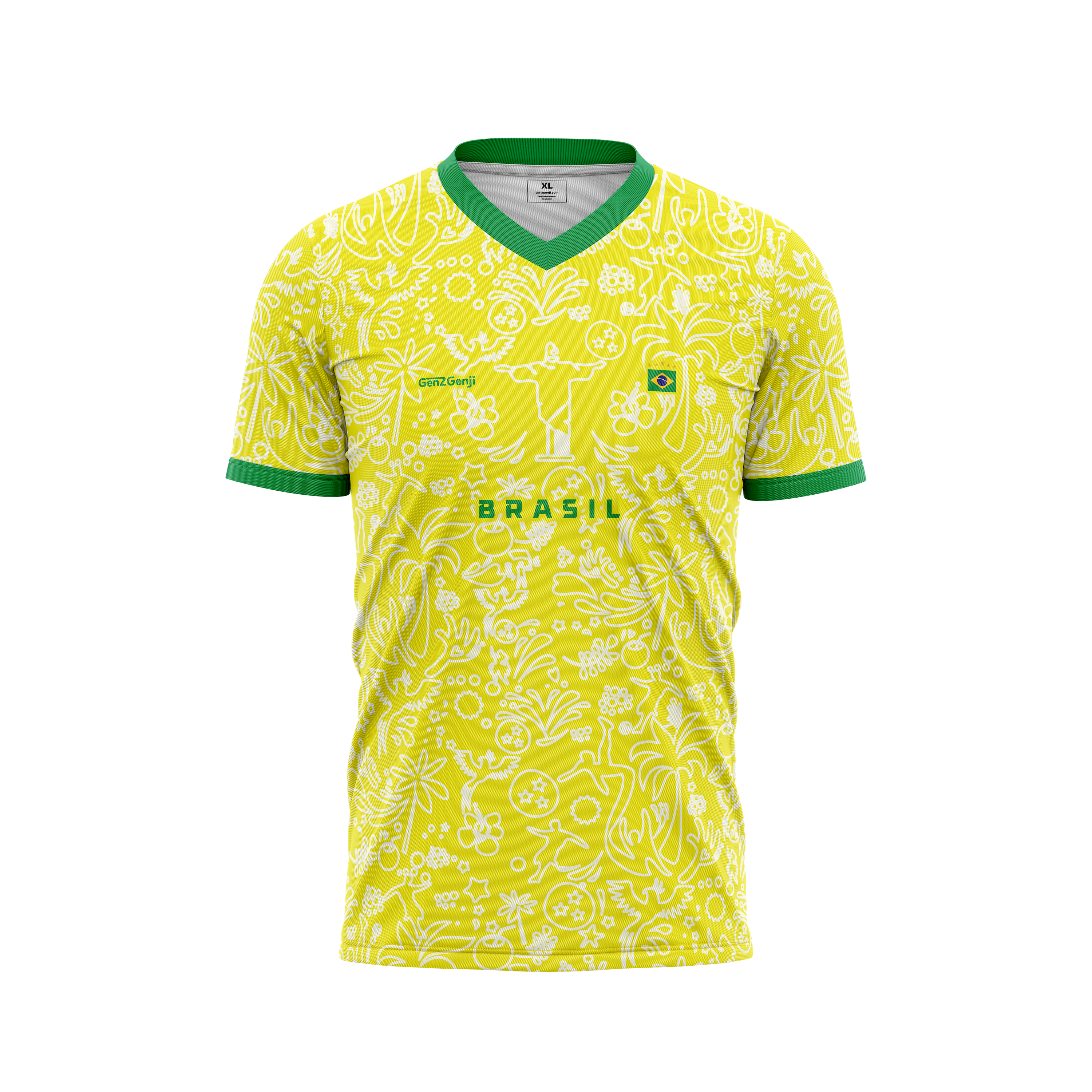 Brazil Christ Redeemer Football /Soccer  Jersey 2026