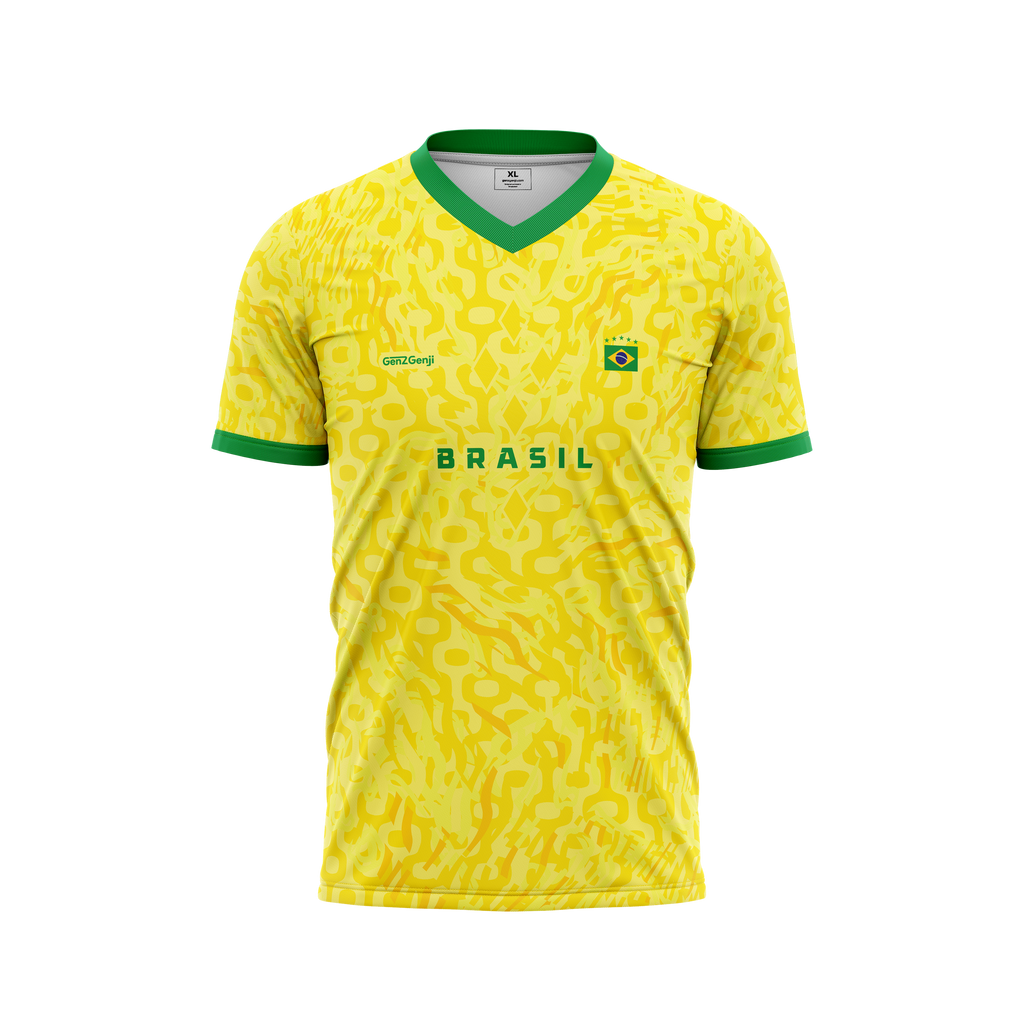 Brazil Flame Football /Soccer Jersey 2026 (Yellow)