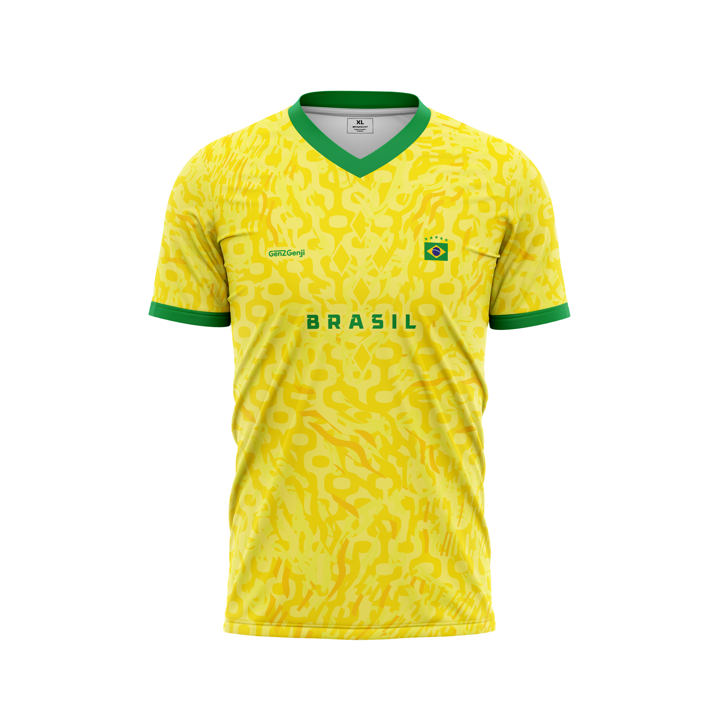 Brazil Flame Football /Soccer Jersey 2026 (Yellow)