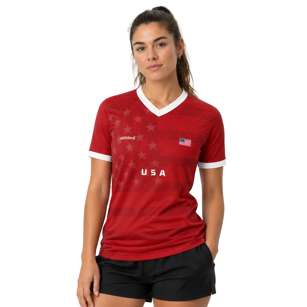USA Football/Soccer Jersey (Red) 2026