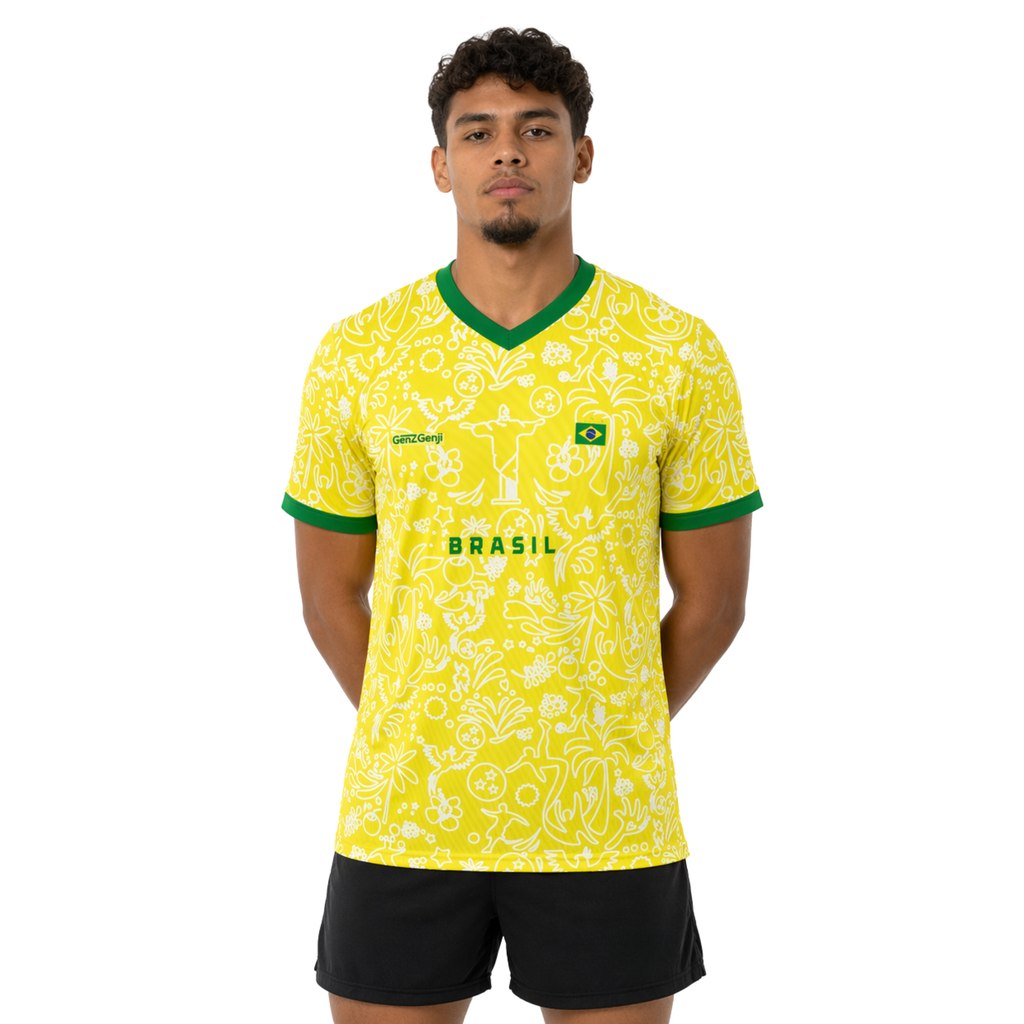 Brazil Christ Redeemer Football /Soccer  Jersey 2026