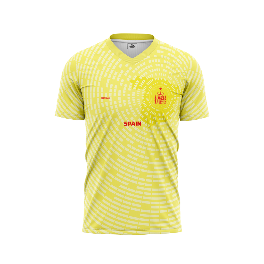 Spain Football/Soccer Jersey 2026 (Away Version, Yellow)