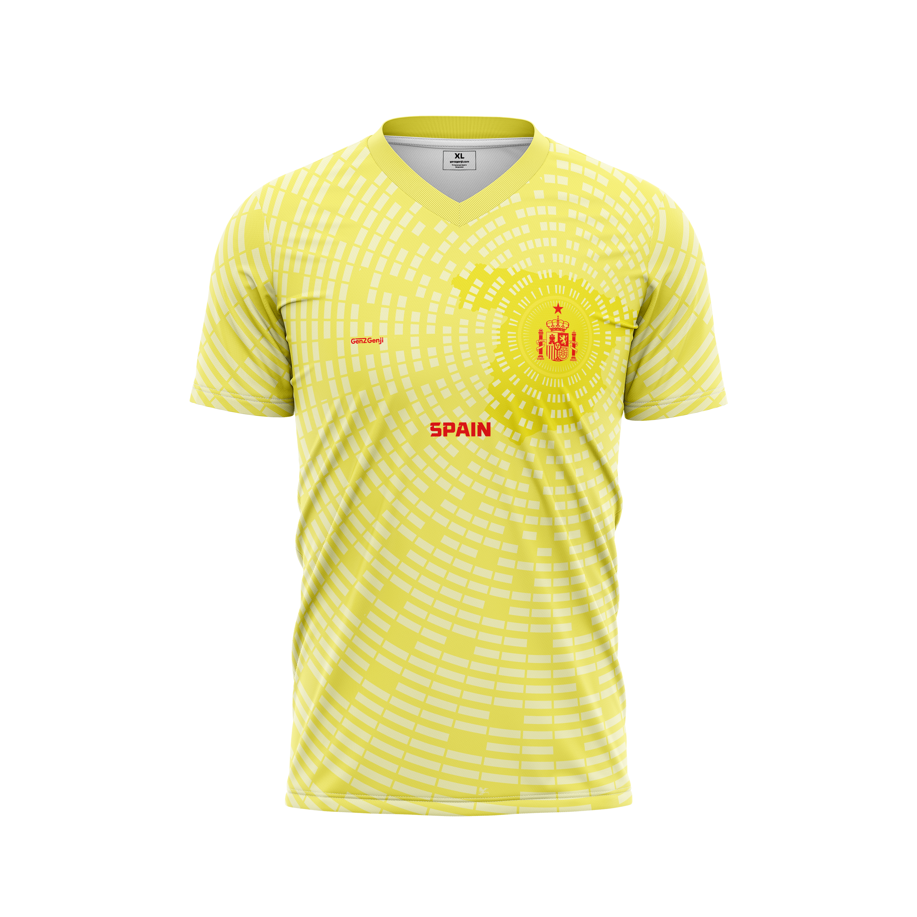 Spain Football/Soccer Jersey 2026 (Away Version, Yellow)