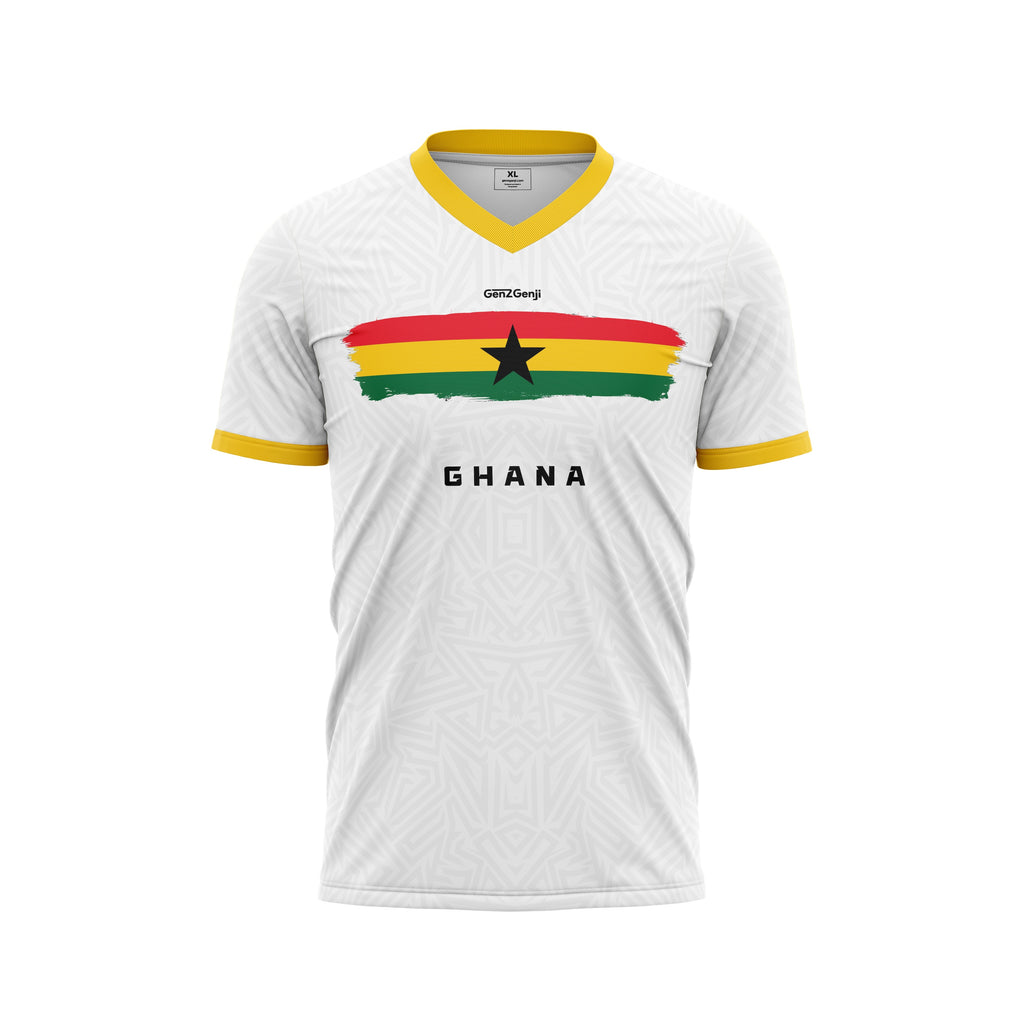 Ghana Football/Soccer Jersey (Home version, White)  2026