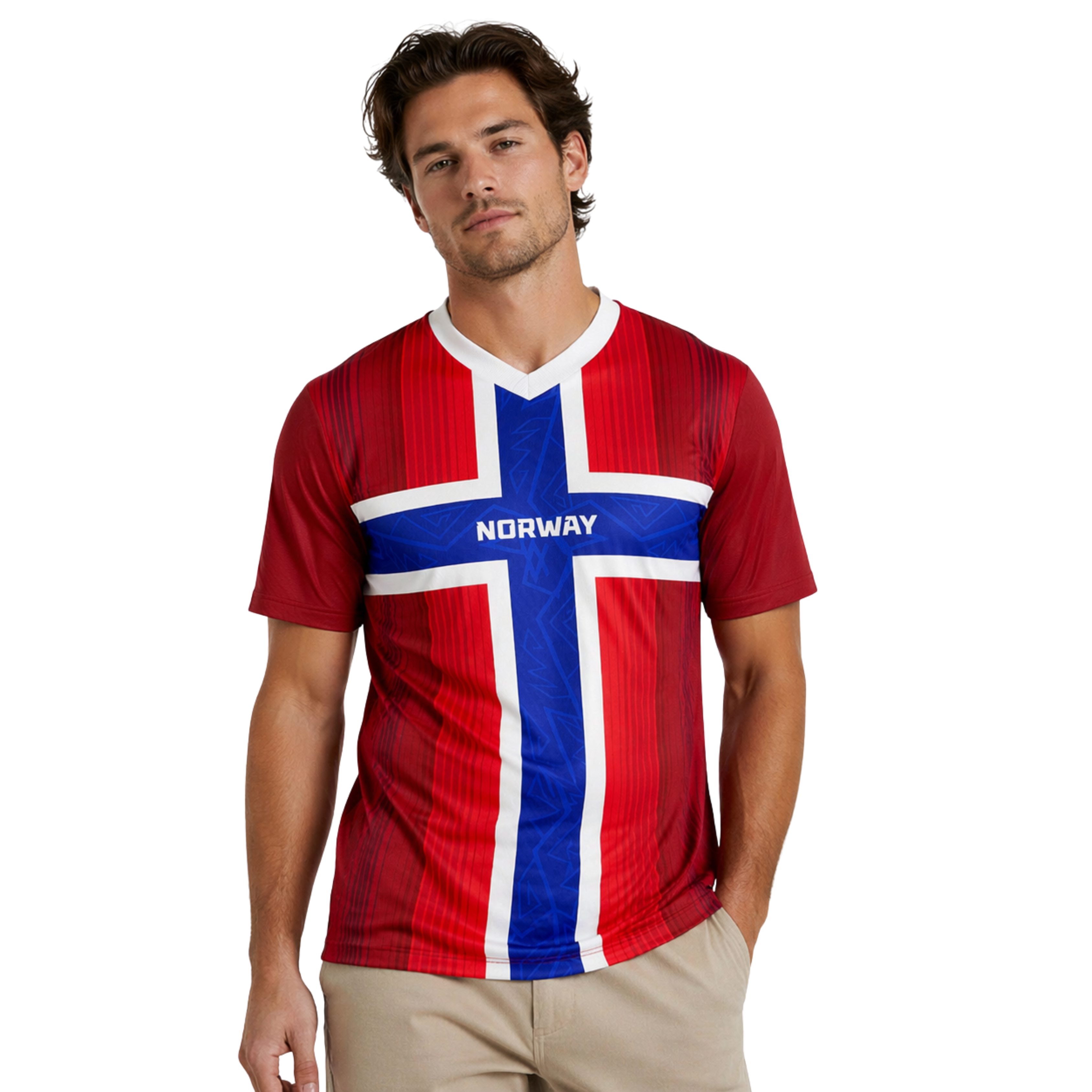 Norway Football/Soccer Jersey (Red)  2026